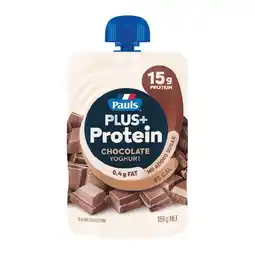 Woolworths Pauls plus+ protein yoghurt pouch offer