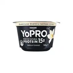 Woolworths Yopro high protein yoghurt pot offer