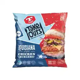 Woolworths Tegel take outs louisiana style or nashville style chicken burgers offer