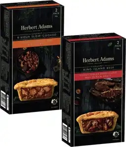 Coles Herbert Adams Slow Cooked Beef Pies 400g-420g offer