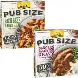 Coles McCain Pub Size Meal-500g offer