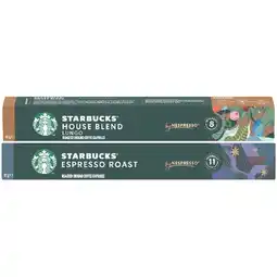 Woolworths Starbucks by nespresso coffee capsules offer