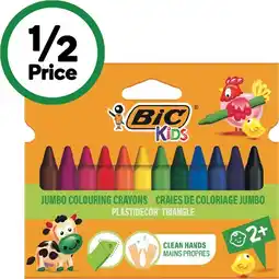 Woolworths BiC Kids Jumbo Crayons offer