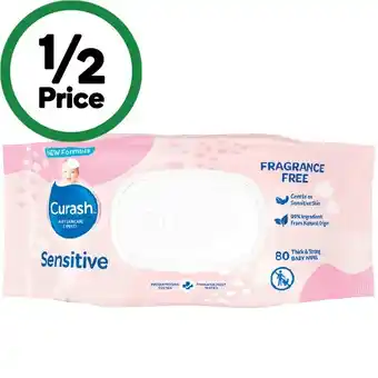 Woolworths Curash baby wipes fragrance free offer