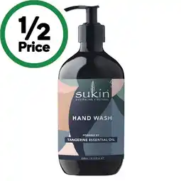 Woolworths Sukin Hand Wash or Body Wash 500ml offer