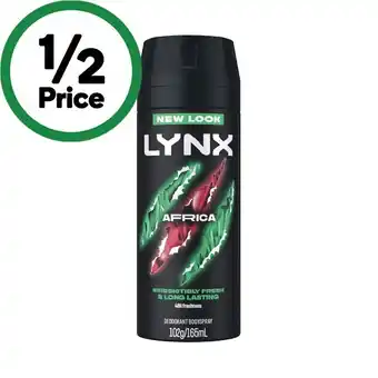Woolworths LYNX Deodorant Body Spray offer