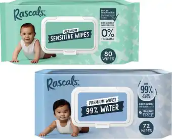 Coles Rascals Premium Wipes-80 Pack offer