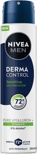 Coles Nivea Men Derma Control Sensitive Antiperspirant Aerosol Deodorant offer