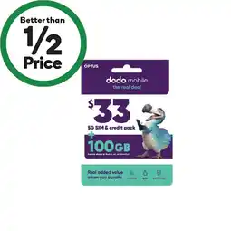 Woolworths Dodo $33 Starter Pack‡ offer