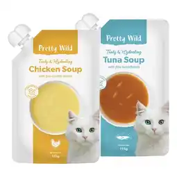 Woolworths Pretty Wild Soup Cat Treats offer