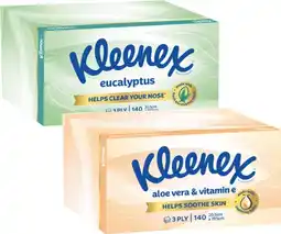 Coles Kleenex 3-Ply Wellbeing Facial Tissues offer