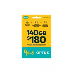Woolworths Optus $180 SIM Starter Pack offer