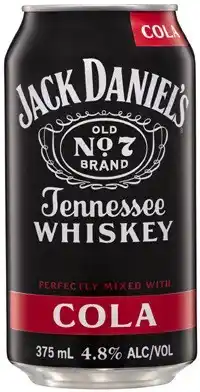 Coles Jack Daniels & Cola Cans offer
