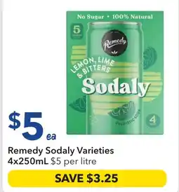 Ritchies Remedy sodaly varieties offer