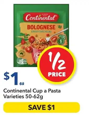 Ritchies Continental Cup a Pasta Varieties offer