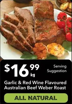Ritchies Garlic & red wine flavoured australian beef weber roast offer