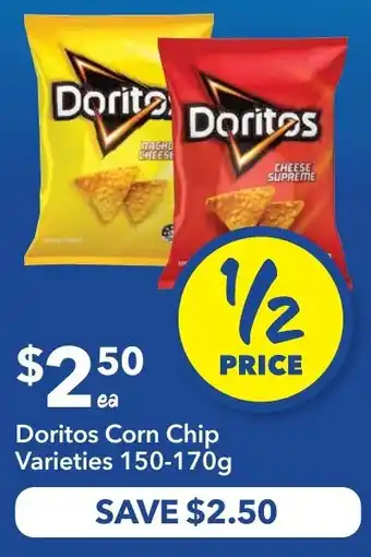 Ritchies Doritos corn chip varieties offer