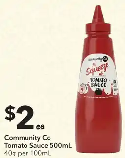 Ritchies Community co tomato sauce offer