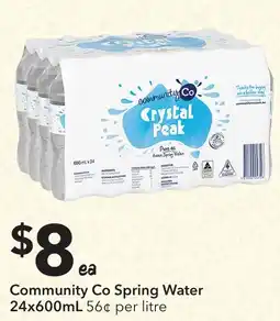 Ritchies Community co spring water offer