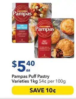 Ritchies Pampas puff pastry varieties offer
