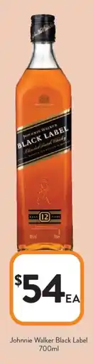 Foodworks Johnnie Walker Black Label offer