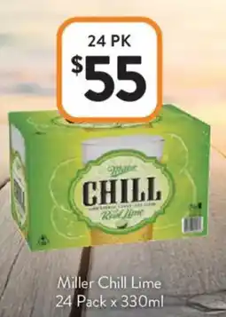 Foodworks Miller Chill Lime offer