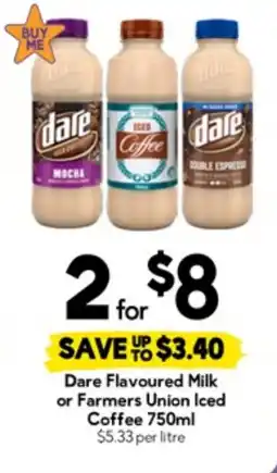 Drakes Dare Flavoured Milk or Farmers Union Iced Coffee offer