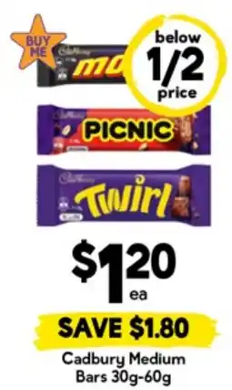 Drakes Cadbury Medium Bars offer