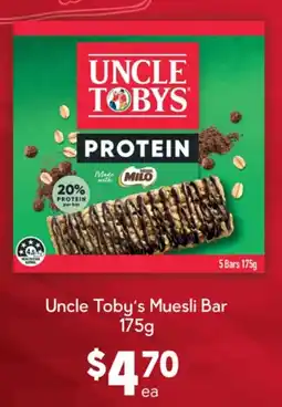 Drakes Uncle Toby's Muesli Bar offer