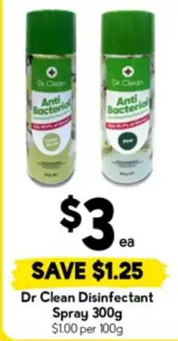 Drakes Dr Clean Disinfectant Spray offer