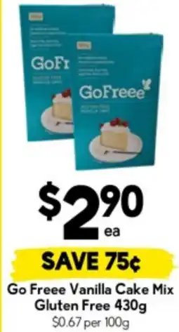 Drakes Go freee vanilla cake mix gluten free offer