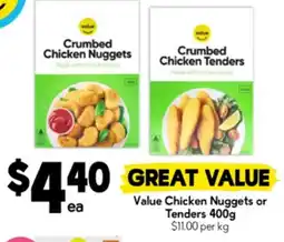 Drakes Value chicken nuggets or tenders offer