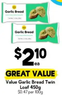Drakes Value garlic bread twin loaf offer