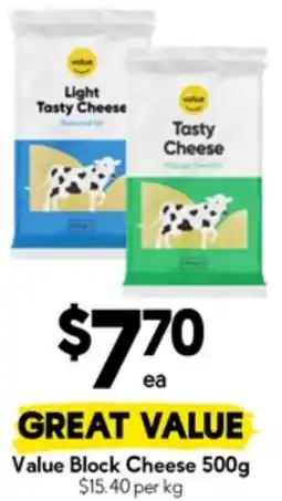 Drakes Value block cheese offer