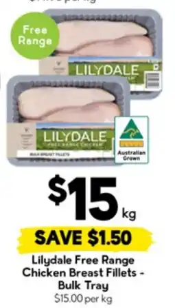 Drakes Lilydale free range chicken breast fillets offer