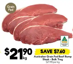 Drakes Australian Grain Fed Beef Rump Steak - Bulk Tray offer
