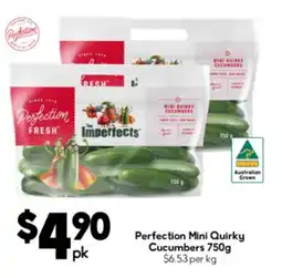 Drakes Perfection mini quirky cucumbers offer