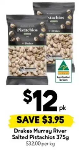 Drakes Drakes Murray River Salted Pistachios offer