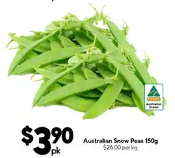 Drakes Australian Snow Peas offer