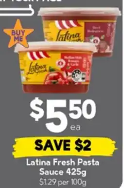 Drakes Latina Fresh Pasta Sauce offer