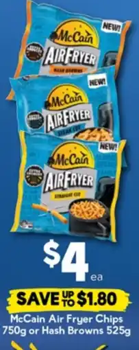 Drakes Mccain air fryer chips or hash browns offer