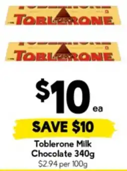 Drakes Toblerone milk chocolate offer