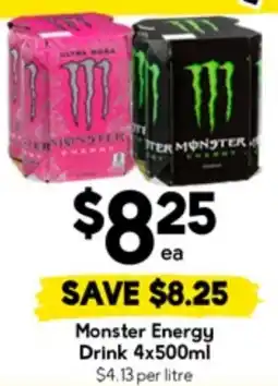 Drakes Monster energy drink offer