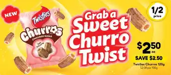 Drakes Twisties churros offer
