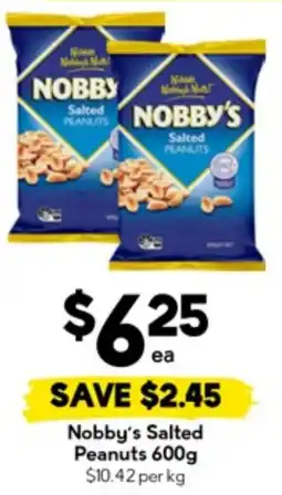Drakes Nobby's salted peanuts offer