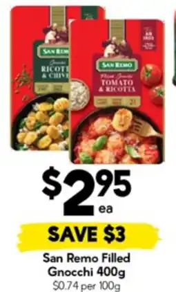 Drakes San remo filled gnocchi offer