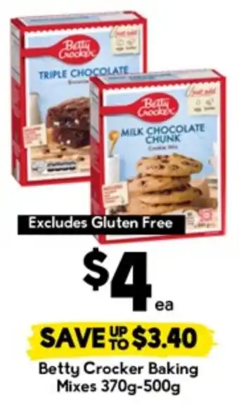 Drakes Betty crocker baking mixes offer