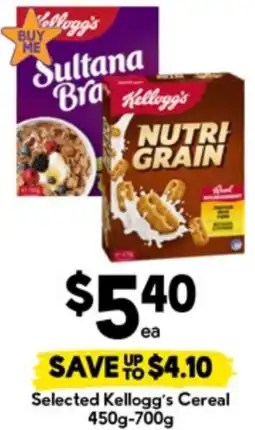 Drakes Selected Kellogg's Cereal offer