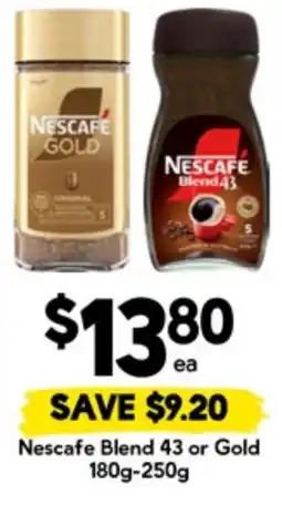 Drakes Nescafe Blend 43 or Gold offer