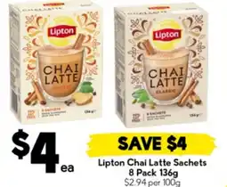 Drakes Lipton Chai Latte Sachets offer